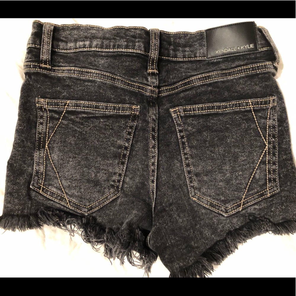 Kendall+Kylie high rise jean shorts